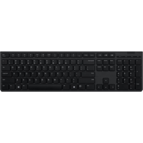 Lenovo Professional Wireless Rechargeable Keyboard 4Y41K04068 US, Grey, Scissors switch keys