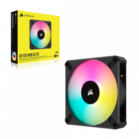 CORSAIR AF ELITE Series AF120 RGB ELITE 120mm Fluid Dynamic RGB Fan with AirGuide Single Pack