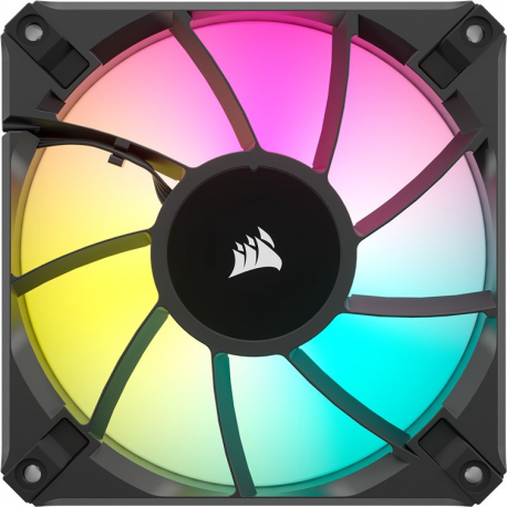 CORSAIR AF ELITE Series AF120 RGB ELITE 120mm Fluid Dynamic RGB Fan with AirGuide Triple Pack with Lighting Node CORE
