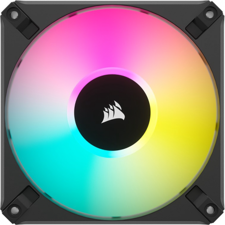 CORSAIR AF ELITE Series AF120 RGB ELITE 120mm Fluid Dynamic RGB Fan with AirGuide Triple Pack with Lighting Node CORE