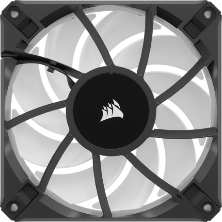CORSAIR AF ELITE Series AF120 RGB ELITE 120mm Fluid Dynamic RGB Fan with AirGuide Triple Pack with Lighting Node CORE