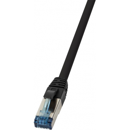 LogiLink 10G - Patch cable - RJ-45 (M) to RJ-45 (M) - 50 m - SFTP - CAT 6a - halogen-free, outdoor - black - 0