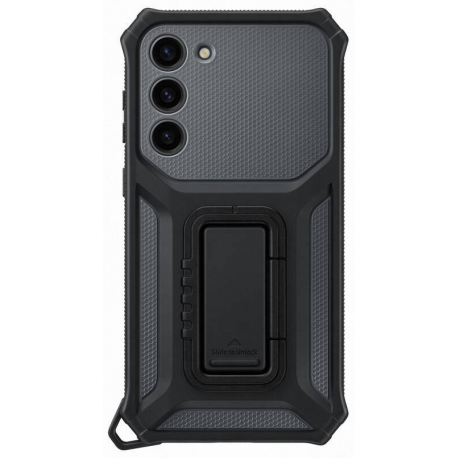 Samsung EF-RS916 - Back cover for mobile phone - rugged - black - for Galaxy S23+ - 0