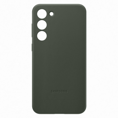 Samsung EF-VS916 - Back cover for mobile phone - genuine leather - green - for Galaxy S23+ - 3