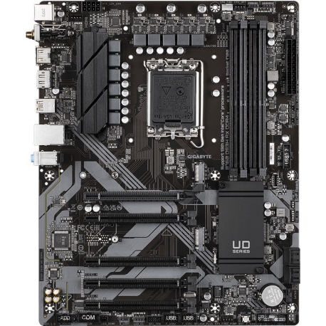 Gigabyte B760 DS3H AX DDR4 - 1.X - motherboard - ATX - LGA1700 Socket - B760 Chipset - USB 3.2 Gen 1, USB 3.2 Gen 2, USB-C 3.2 Gen 2x2 - Gigabit LAN, Wi-Fi - onboard graphics (CPU required) - HD Audio (8-channel) - 0