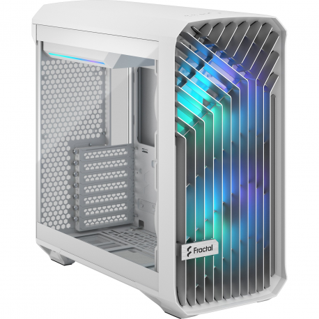 Fractal Design Torrent Compact RGB White TG clear tint, Mid-Tower, Power supply included No