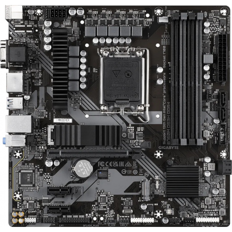 Gigabyte B760M DS3H DDR4 - 1.0 - motherboard - micro ATX - LGA1700 Socket - B760 Chipset - USB 3.2 Gen 1, USB 3.2 Gen 2, USB-C 3.2 Gen2 - 2.5 Gigabit LAN - onboard graphics (CPU required) - HD Audio (8-channel) - 0