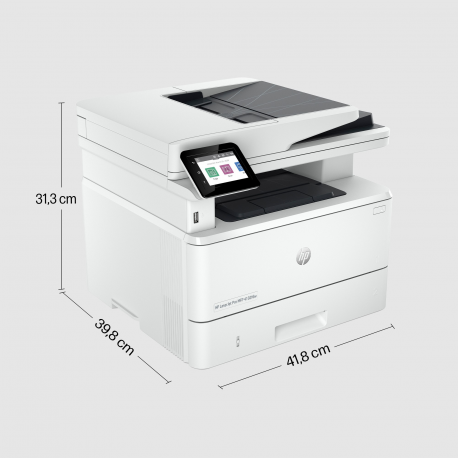 HP LaserJet Pro MFP 4102fdw - Multifunction printer - B / W - laser - Legal (216 x 356 mm) (original) - A4 / Legal (media) - up to 38 ppm (copying) - up to 40 ppm (printing) - 350 sheets - 33.6 Kbps - USB, USB 2.0, Gigabit LAN, Wi-Fi(n), USB host, Bluetooth - 3