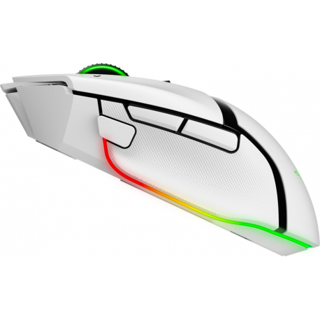 Razer Basilisk V3 pro - Mouse - ergonomic - right-handed - optical - 11 buttons - wireless, wired - Bluetooth, 2.4 GHz - USB wireless receiver - white - 2
