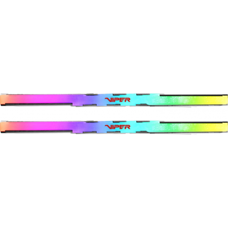 Patriot Viper Venom RGB DDR5 series - DDR5 - kit - 32 GB: 2 x 16 GB - DIMM 288-pin - 6000 MHz / PC5-48000 - CL36 - 1.25 V - unbuffered - on-die ECC - silver, matte black - 6