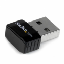 StarTech.com USB 2.0 300 Mbps Mini Wireless-N Network Adapter - 802.11n 2T2R WiFi Adapter - USB Wireless Adapter - N300 Wireless NIC (USB300WN2X2C) - Network adapter - USB 2.0 - 802.11b/g/n - black