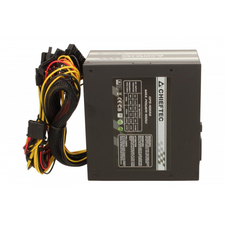 Chieftec Smart Series GPS-400A8 - Power supply (internal) - ATX12V 2.3 - 80 PLUS - AC 230 V - 400 Watt - active PFC - black - 6