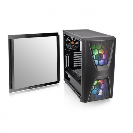 Thermaltake Commander C34 TG - ARGB Edition - tower - ATX - windowed side panel (tempered glass) - no power supply (PS/2) - black - USB/Audio - 5