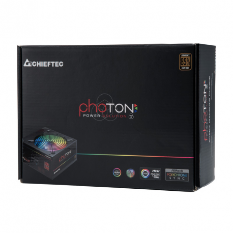 Chieftec Photon Series CTG-650C-RGB - Power supply (internal) - ATX12V 2.3/ EPS12V - AC 230 V - 650 Watt - active PFC - 7