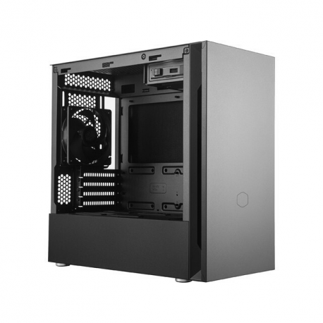 Cooler Master Silencio S400 - Tower - micro ATX - no power supply (ATX / PS/2) - black - USB/Audio - 17
