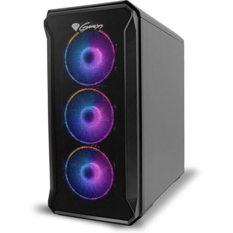 Genesis Irid 503 aRGB - Tower - micro ATX - no power supply (ATX) - black - USB/Audio - 0