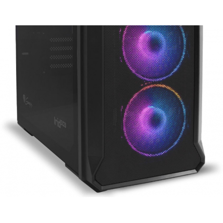 Genesis Irid 503 aRGB - Tower - micro ATX - no power supply (ATX) - black - USB/Audio - 1