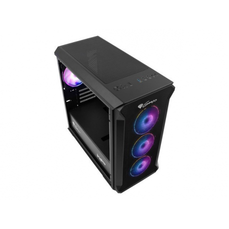 Genesis Irid 503 aRGB - Tower - micro ATX - no power supply (ATX) - black - USB/Audio - 15