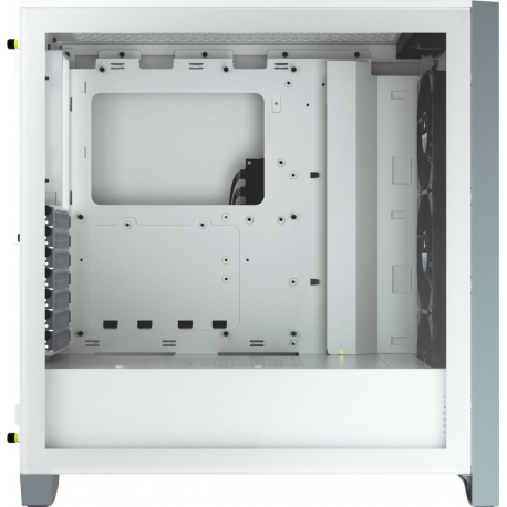 Corsair Tempered Glass Mid-Tower ATX Case iCUE 4000X RGB Side window, Mid-Tower, White, Power supply included No, Steel, Temper