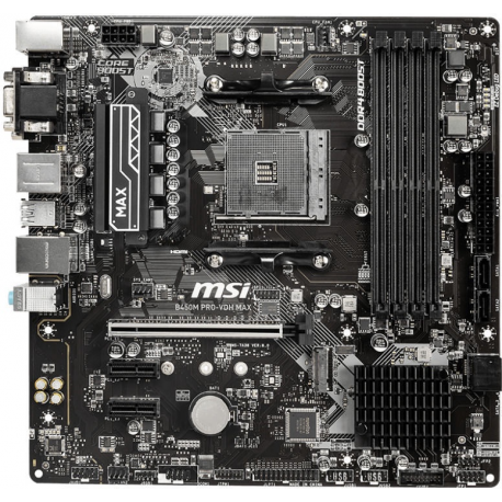 Mainboard|MSI|AMD B450|SAM4|MicroATX|2xPCI-Express 2.0 1x|1xPCI-Express 3.0 16x|1xM.2|Memory DDR4|Memory slots 4|1x15pin D-sub|1