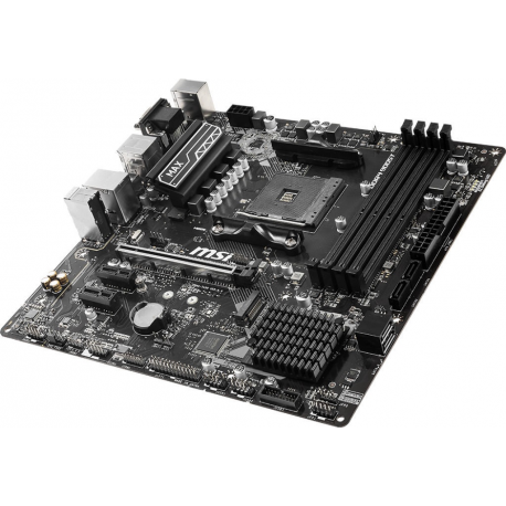 Mainboard|MSI|AMD B450|SAM4|MicroATX|2xPCI-Express 2.0 1x|1xPCI-Express 3.0 16x|1xM.2|Memory DDR4|Memory slots 4|1x15pin D-sub|1