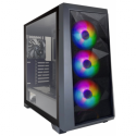 Xilence Performance A + X712.RGB - Mid tower - ATX - windowed side panel (tempered glass) - no power supply (ATX) - black