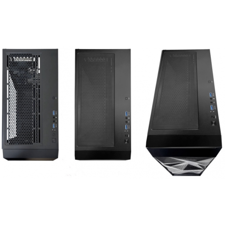 Xilence Performance A + X712.RGB - Mid tower - ATX - windowed side panel (tempered glass) - no power supply (ATX) - black - 3