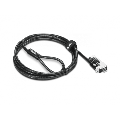 Kensington NanoSaver Combination - Security cable lock - black - for ThinkCentre M75t Gen 2; ThinkPad L13 Yoga Gen 3; T14s Gen 3; X13 Gen 3 - 0
