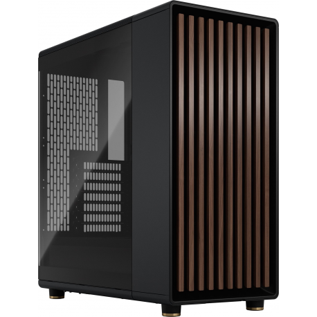 Fractal Design North - Mid tower - ATX - windowed side panel (tinted glass) - no power supply (ATX) - charcoal black - USB / Audio - 0