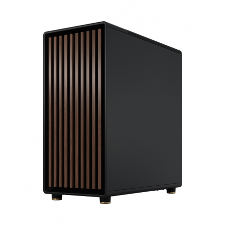 Fractal Design North - Mid tower - ATX - windowed side panel (tinted glass) - no power supply (ATX) - charcoal black - USB / Audio - 22
