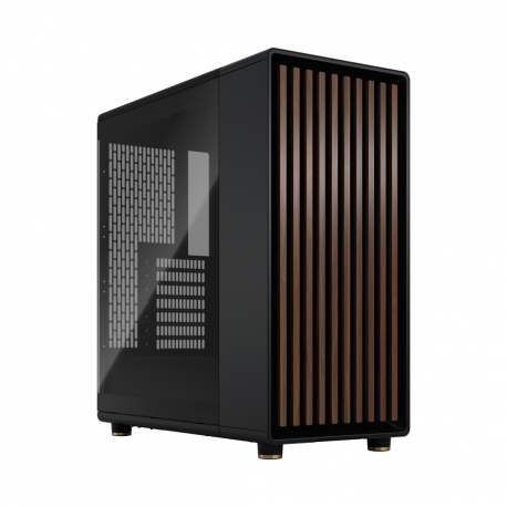 Fractal Design North - Mid tower - ATX - windowed side panel (tinted glass) - no power supply (ATX) - charcoal black - USB / Audio - 29