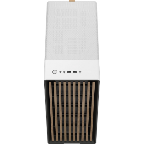 Fractal Design North - Mid tower - ATX - windowed side panel (tempered glass) - no power supply (ATX) - chalk white - USB / Audio - 4