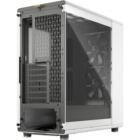 Fractal Design North - Mid tower - ATX - windowed side panel (tempered glass) - no power supply (ATX) - chalk white - USB / Audio - 6