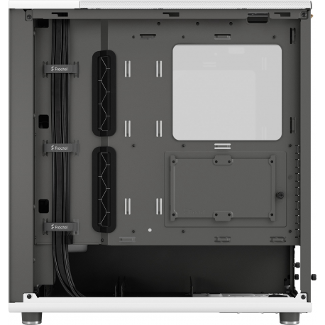 Fractal Design North - Mid tower - ATX - windowed side panel (tempered glass) - no power supply (ATX) - chalk white - USB / Audio - 9