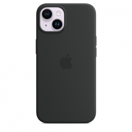 Apple - Back cover for mobile phone - MagSafe compatibility - silicone - midnight - for iPhone 14 - 1
