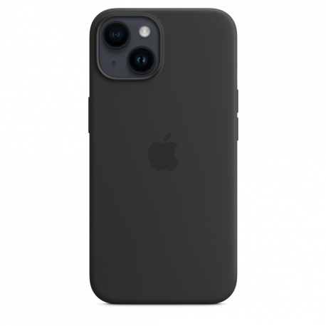 Apple - Back cover for mobile phone - MagSafe compatibility - silicone - midnight - for iPhone 14 - 2