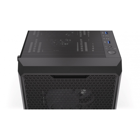 Endorfy Regnum 400 ARGB - PC case - ATX - windowed side panel (tempered glass) - no power supply (ATX) - black - USB / Audio - 1