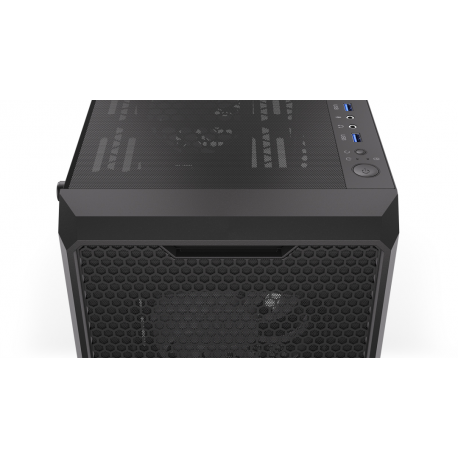 Endorfy Regnum 400 ARGB - PC case - ATX - windowed side panel (tempered glass) - no power supply (ATX) - black - USB / Audio - 29