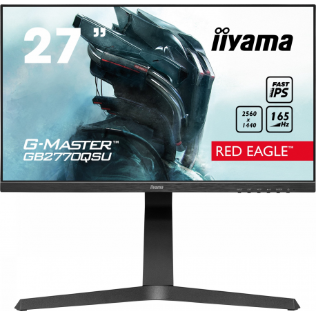 IIYAMA G2770QSU-B1 27inch ETE Fast IPS Gaming G-Master Red Eagle 2560x1440 165Hz 1000:1 400cd/m2 0.5ms HDMI DP USB-HUB 2x3 Speak