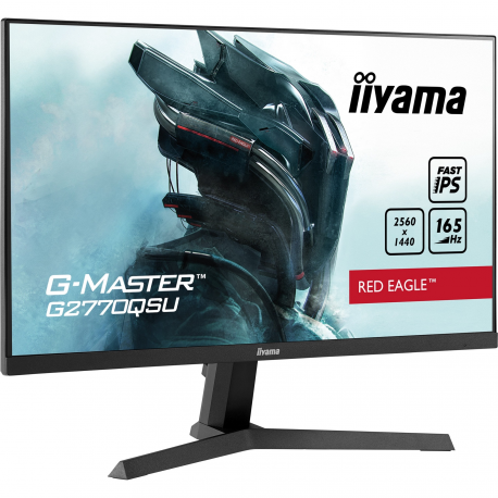 IIYAMA G2770QSU-B1 27inch ETE Fast IPS Gaming G-Master Red Eagle 2560x1440 165Hz 1000:1 400cd/m2 0.5ms HDMI DP USB-HUB 2x3 Speak