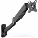 DIGITUS - Mounting kit (wall mount) - for LCD display/ curved LCD display - gas spring, swivel arm - plastic, aluminium, steel - black - screen size: 17"-32"