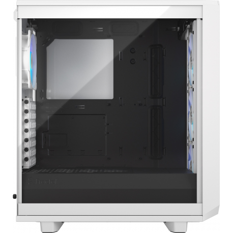 Fractal Design Meshify Meshify 2 Compact - Mid tower - ATX - windowed side panel (tempered glass) - no power supply (ATX) - white TG clear tint - USB/Audio - 4