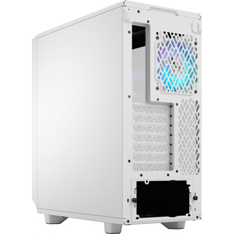 Fractal Design Meshify Meshify 2 Compact - Mid tower - ATX - windowed side panel (tempered glass) - no power supply (ATX) - white TG clear tint - USB/Audio - 6