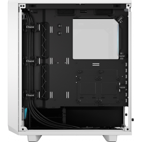 Fractal Design Meshify Meshify 2 Compact - Mid tower - ATX - windowed side panel (tempered glass) - no power supply (ATX) - white TG clear tint - USB/Audio - 8