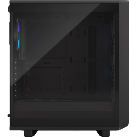 Fractal Design Meshify 2 Compact Lite - Mid tower - ATX - windowed side panel (tempered glass) - no power supply (ATX) - black TG light tint - USB/Audio - 3