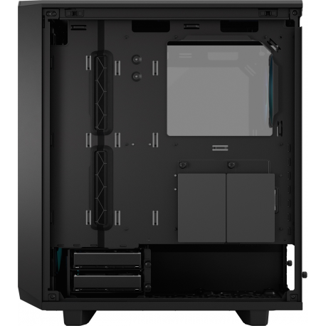 Fractal Design Meshify 2 Compact Lite - Mid tower - ATX - windowed side panel (tempered glass) - no power supply (ATX) - black TG light tint - USB/Audio - 8