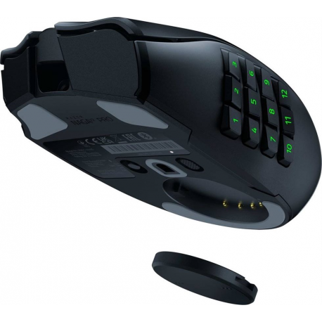 Razer Naga V2 Pro - Mouse - MMO, HyperScroll Pro wheel, gaming - ergonomic - right-handed - optical - 20 buttons - wireless, wired - Bluetooth, 2.4 GHz, USB-C - 5