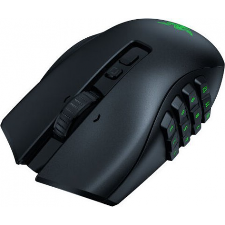 Razer Naga V2 Pro - Mouse - MMO, HyperScroll Pro wheel, gaming - ergonomic - right-handed - optical - 20 buttons - wireless, wired - Bluetooth, 2.4 GHz, USB-C - 7
