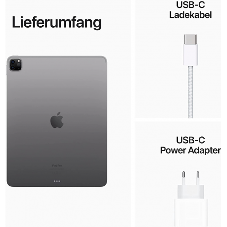Apple 12.9-inch iPad Pro Wi-Fi - 6th generation - tablet - 256 GB - 12.9" IPS (2732 x 2048) - space grey - 7