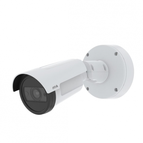 AXIS P1465-LE - Network surveillance camera - bullet - outdoor - weather resistant  /  impact resistant - colour (Day&Night) - 2 MP - 1920 x 1080 - auto iris - vari-focal - audio - GbE - MJPEG, H.265, H.264B, H.264H, H.264M - DC 10 - 28 V  /  PoE Class 3 - TAA Compliant - 0